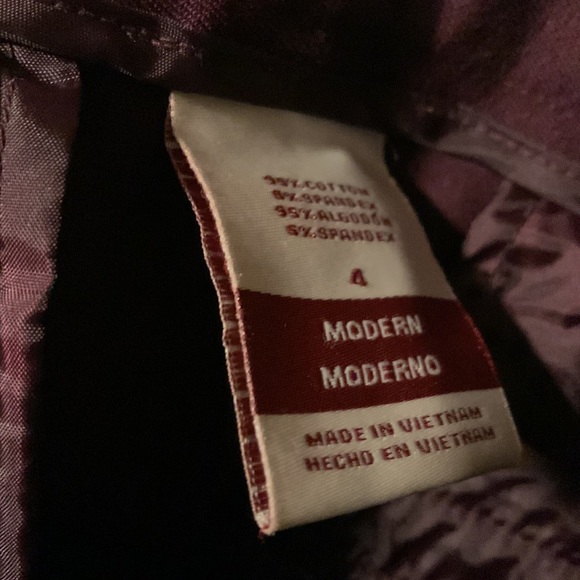 NWOT Merona stretch modern fit ankle pants size 4 - Picture 3 of 4